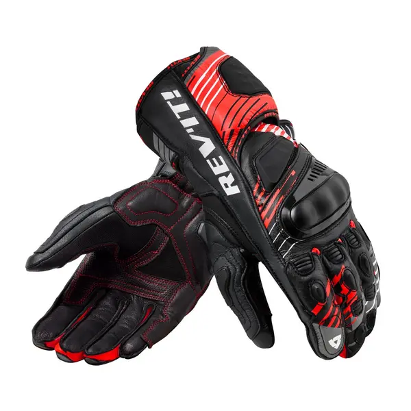 image of REV'IT! Gloves Apex Neon Red Black Size M