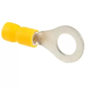 Image of TruConnect M8 Stud Size Yellow 48A Ring Connector Pack of 100