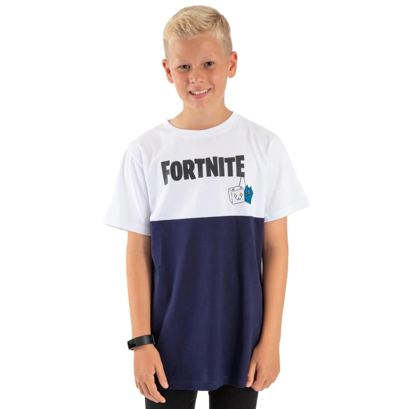 Image of Fortnite Short Sleeved T-Shirt White male