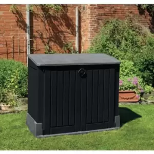 Image of Wheelie Bin Storage Box for 120L Bins - Black - 1100H x 740W x 740D (mm)