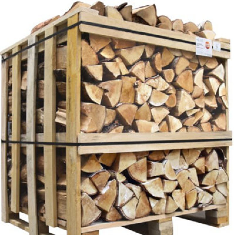 Image of Ecoblaze Kiln Dried Birch Firewood Full Crate Hardwood Logs Ready To Burn