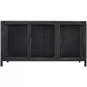 3 Door Cabinet with Mesh Doors