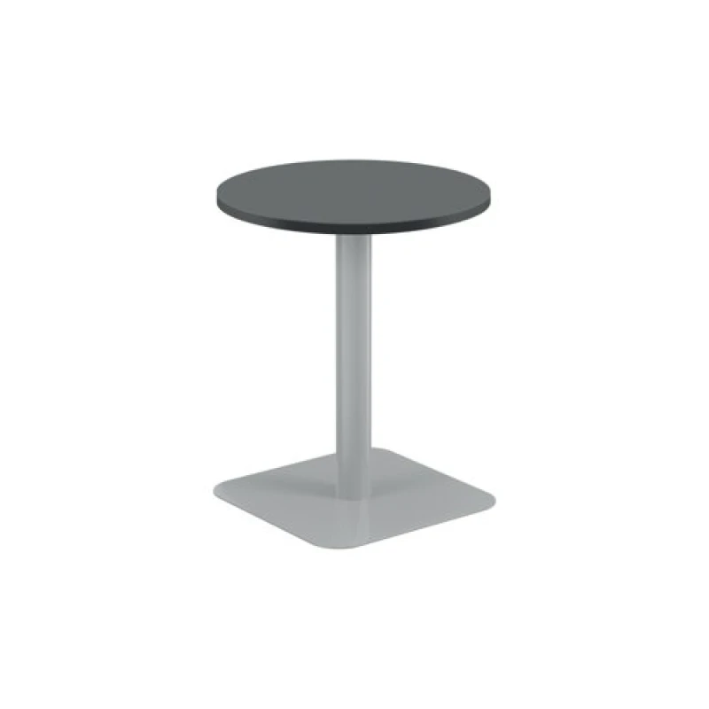 Image of Jemini Origin Round Coffee Table 600x725mm Black/Silver KF800206