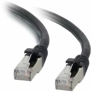 Patch Cord RJ45 CAT.6a F/UTP LSZH Snagless Black - 0.50 M Full Copper