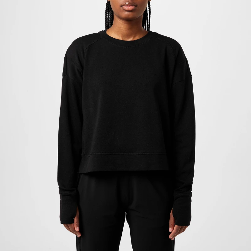 Image of Sweaty Betty After Class Cropped Sweatshirt