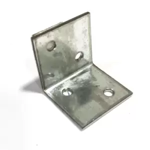 image of Angle Corner Bracket Metal Wide Zinc Plated Repair Brace Strong - Size 30x30x30x2mm - Pack of 10