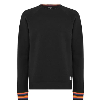 Image of Paul Smith Underwear Stripe Crew Sweatshirt - Black