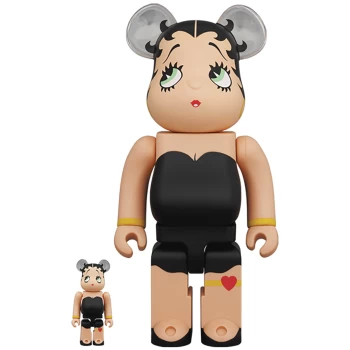 image of Medicom Betty Boop 100 & 400 Bearbrick 2 Pack