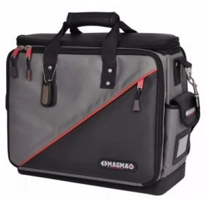 image of C.K Magma Black and Red Soft Technicians Electricians Tool Case Plus Storage Bag with Hard Waterproof Base