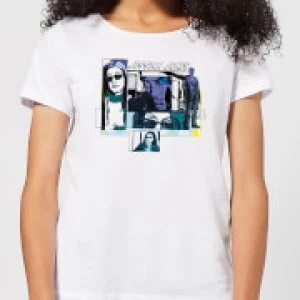 Image of Marvel Knights Jessica Jones Comic Panels Womens T-Shirt - White - 3XL