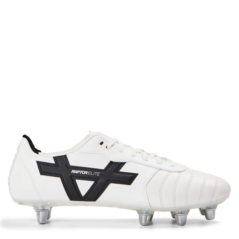 Image of OXEN Mens Oxford Raptor Elite Stud Rugby Boots White male 7 (41)