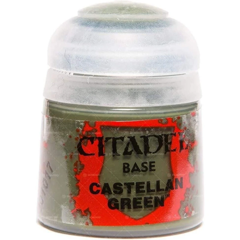 Image of Citadel Games Workshop Colour Base: Castellan Green (12ml) Paint Multi