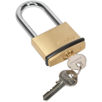 image of Sealey Brass Padlock 50mm Long