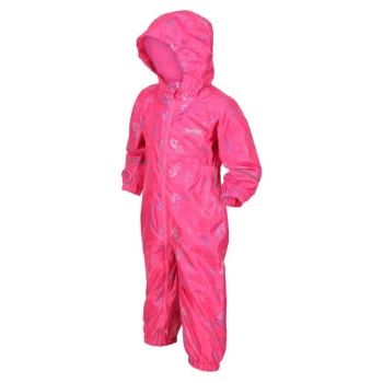 image of Regatta Little Adventurers Pobble Waterproof Suit - SantoSunMerm