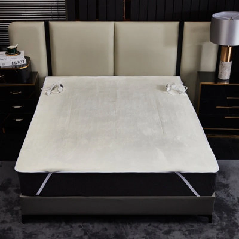 Image of Ezysleep Ezysleep Premium Fleece Top Dual Control Heated Electric Blanket in White Size: Single White Single Unisex 0721545589279