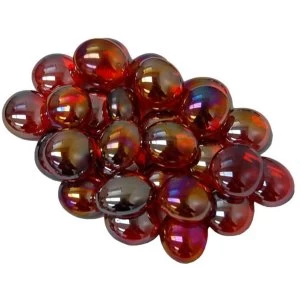 Image of Chessex Gaming Stone Colours: Crystal Red Iridized