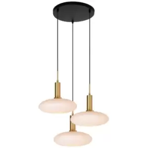Image of Lucide Singala Modern Pendant light - 3xE27 - Matt Gold / Brass
