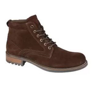 Image of Roamers Mens Suede Ankle Boots (8 UK) (Brown)