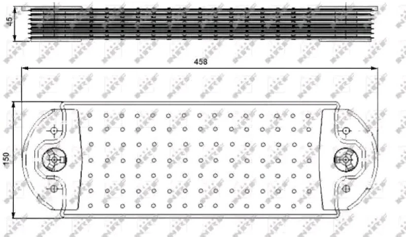 Image of NRF 31243 Oil Cooler Stainless Steel Oil Cooler,engine oil (469)
