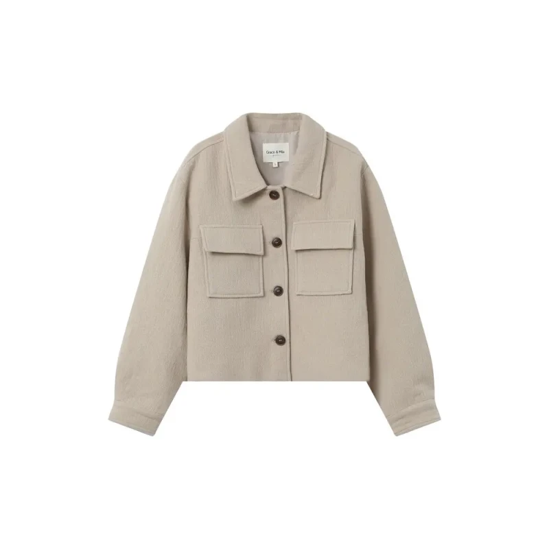 Image of Grace & Mila Womens jacket Grace & Mila Novembre Beige Female M