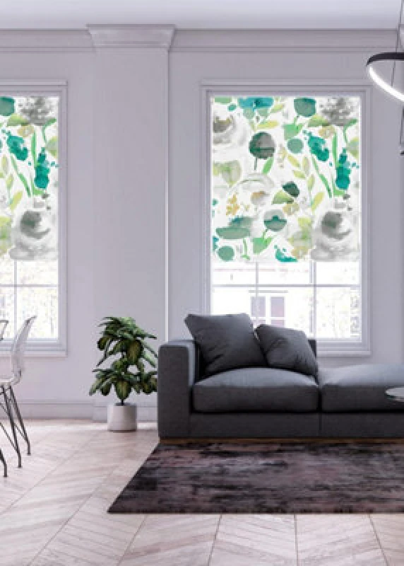 Image of Lister Cartwright Spring Floral Patterned Blackout Roller Blinds Windows Blind (180 X 160 Cm) Child Safety Included