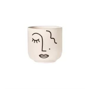 image of Abstract Face Mini Planter