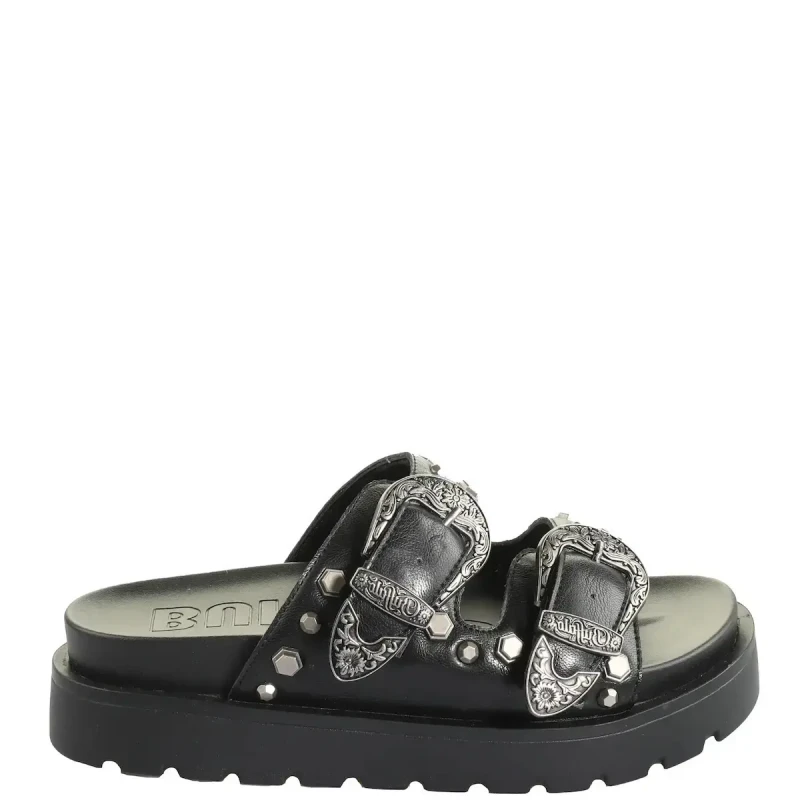 Image of Buffalo Womens slides Buffalo Raya Ari West Noir Female 39