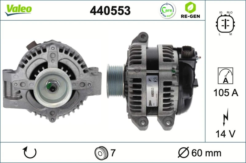 Image of Alternator VALEO 440553