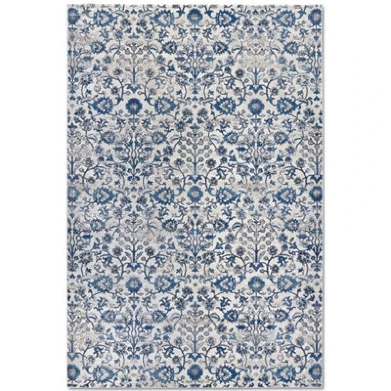 Image of The Rugs Villeroy & Boch 1869 Ernest Short Pile Vintage Floral Rug In Cream
