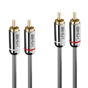 Image of Lindy 2m Dual Phono Audio Cable, Cromo Line