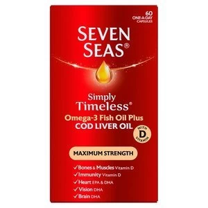 Image of Seven Seas Maximum Strength Cod Liver Oil Capsules 60