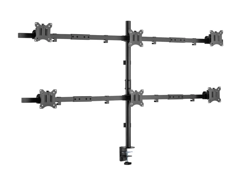Image of Equip 17"-32" Articulating 6 Monitor Desk Mount Bracket