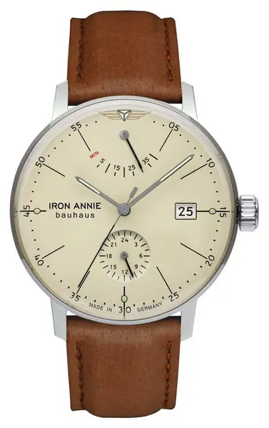 image of Iron Annie 5060-5 Bauhaus Automatic Light Brown Leather Watch