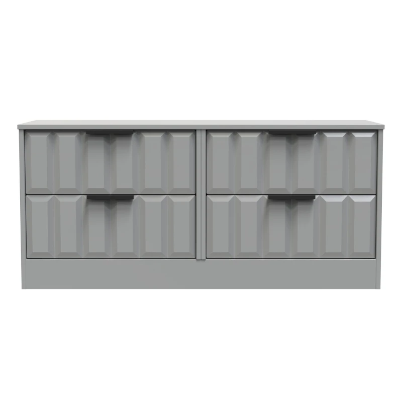 Image of Ready Assembled 2 U Seattle 4 Drawer Bed Box (Ready Assembled) in Grey Size: Small Grey Unisex Small
