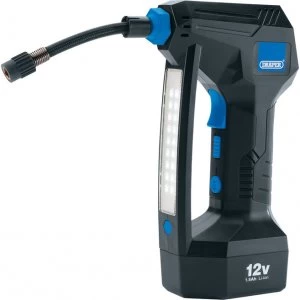 Image of Draper DA12/151 12v Cordless Air Compressor and LED Worklight 1 x 1.5ah Li-ion Charger Bag