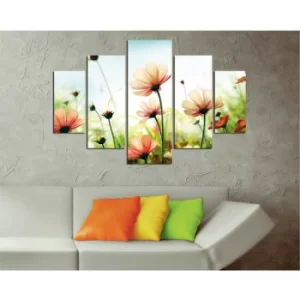 Image of ST160 Multicolor Decorative MDF Painting (5 Pieces)