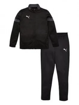 Image of Boys, Puma Junior Football Tracksuit - Black, Size 13-14 Years
