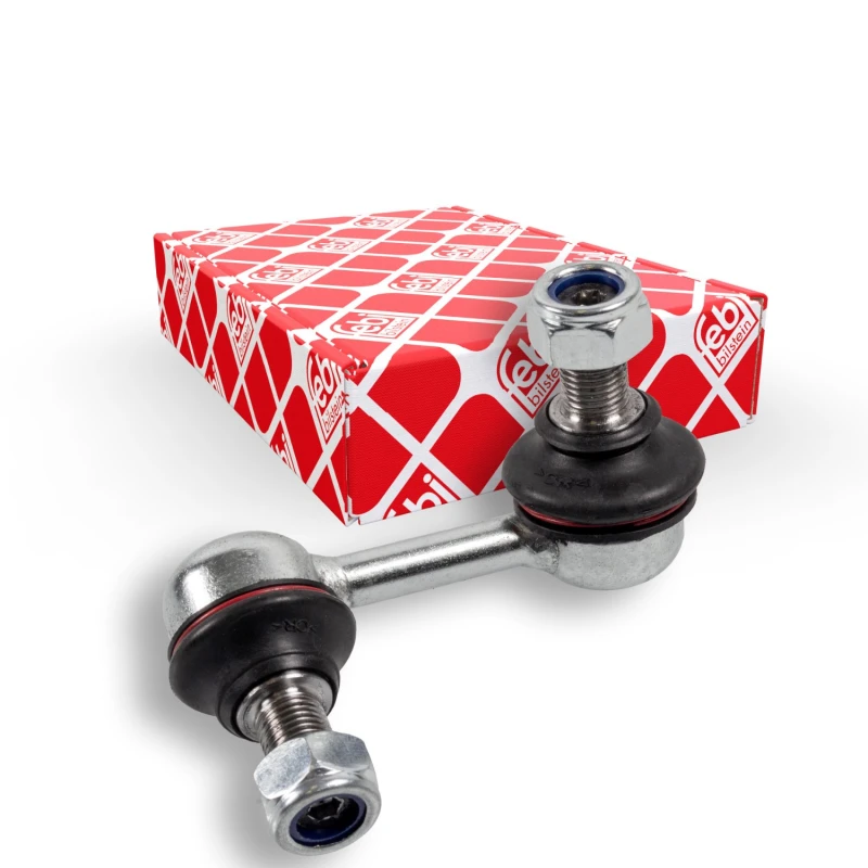 Image of FEBI BILSTEIN 30844 Anti-roll bar link OE Turbo NEW, Front Axle Right Steel Link Stabiliser (3229)