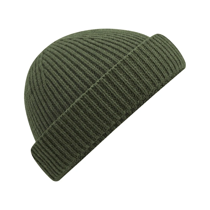Image of Beechfield Beechfield Men Harbour Beanie in Dark Olive Dark Olive One Size Male 5063238258464