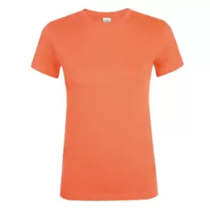 Image of SOLS Womens/Ladies Regent Short Sleeve T-Shirt (L) (Apricot)
