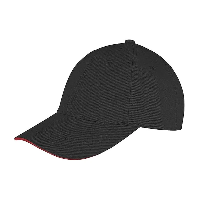 Image of Result Result Men Memphis Sandwich Peak Cap in Black One Size Male 5057819127454