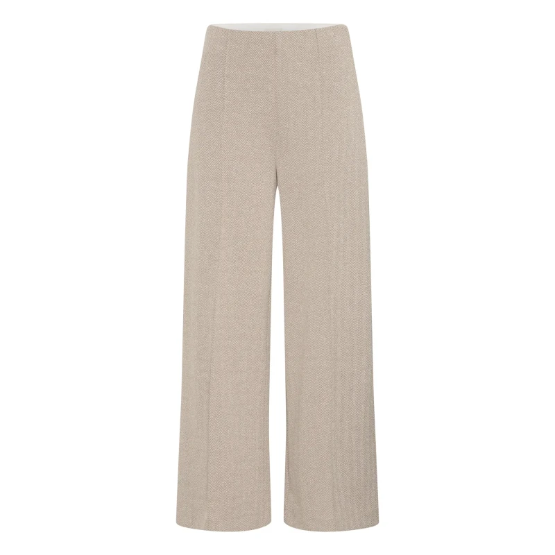 Image of Ichi Womens Trousers Ichi Ihkate Jacquard Pa9 Marron Female L