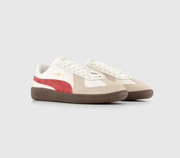 image of Puma Army Trainers Warm White Granola Astro Red, 8