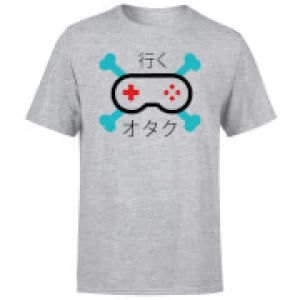 Image of Nintendo Skull and Cross Bones Controller T-Shirt - Grey - 3XL
