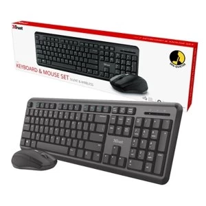 Image of Trust ODY Wireless Silent Keyboard and Mouse Set