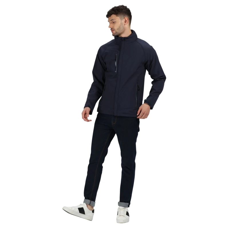 Image of Regatta Professional Mens Soft Shell Jacket in Navy Size: Small Navy Male S