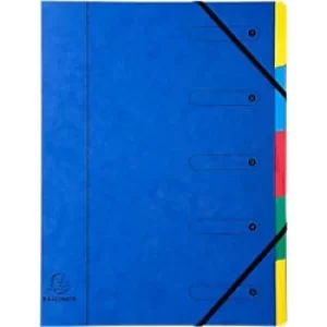 Image of Exacompta Multipart File Harmonika A4, 5 Sections, Assorted, Pack of 8