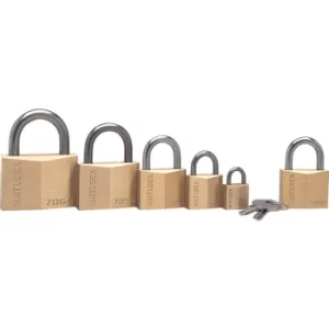 image of 30X15MM Shackle Solid Brass Padlock