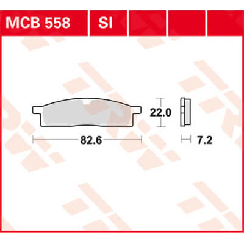 Image of TRW Lucas MCB558 brake pad