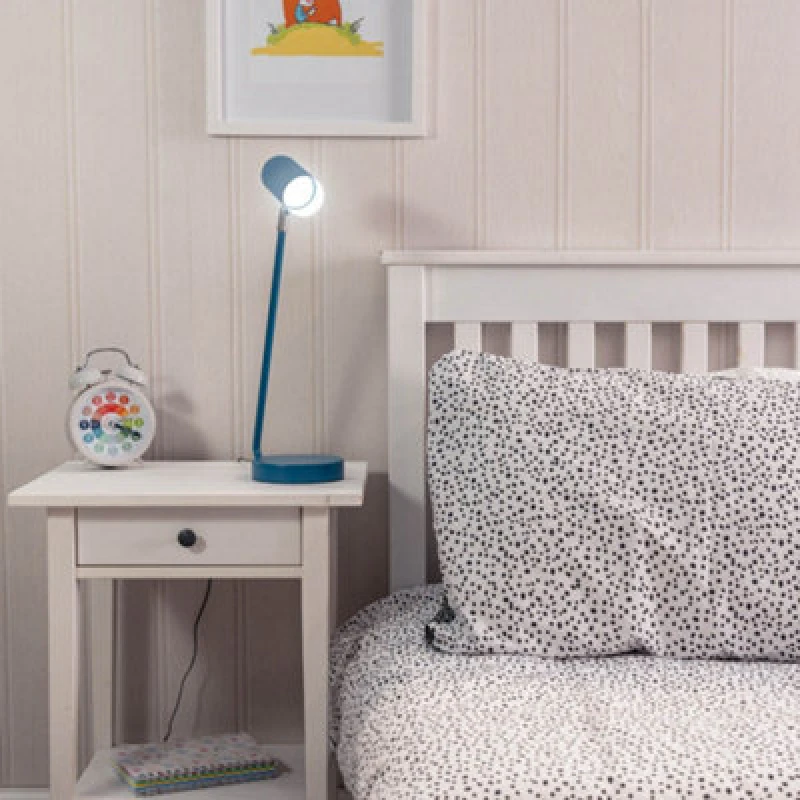 Image of ValueLights Blue Integrated LED Reading Light Craft Task Desk Table Lamp Blue